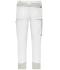 Unisexe Pantalon de travail (toutes saisons) extensible dans les quatre sens Blanc/ciment 12029