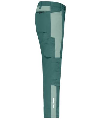 Unisex Workwear Pants (All-Season) 4-Way Stretch Industrial-green/foggy-green 12029
