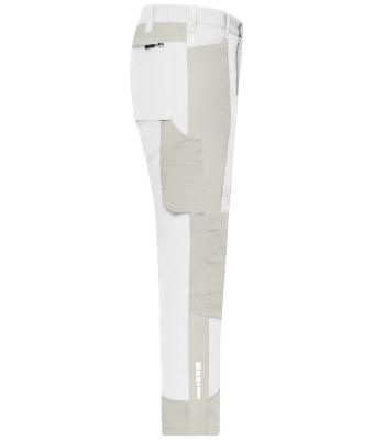 Unisex Workwear Pants (All-Season) 4-Way Stretch White/cement 12029