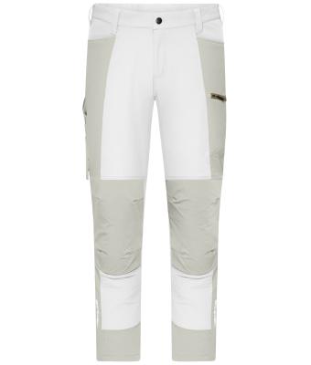 Unisex Workwear Pants (All-Season) 4-Way Stretch White/cement 12029