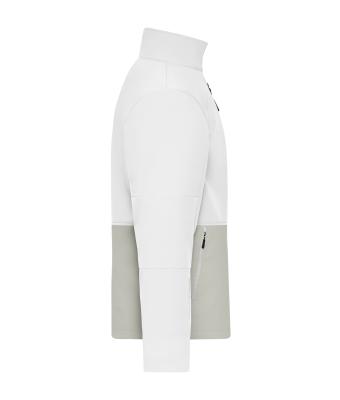 Unisexe Veste softshell de travail Blanc/ciment 12034