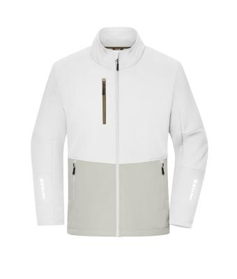 Unisexe Veste softshell de travail Blanc/ciment 12034