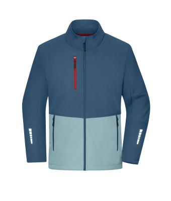 Unisex Workwear Softshell Jacket Diep-blauw/staal-blauw 12034