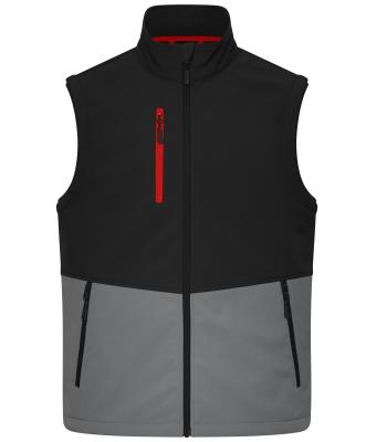 Unisexe Gilet softshell Workwear Noir/gris-métal 12035