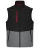 Unisexe Gilet softshell Workwear Noir/gris-métal 12035