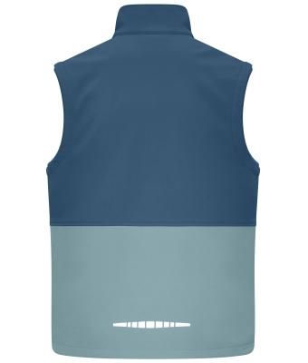 Unisex Workwear Softshell Vest Diep-blauw/staal-blauw 12035