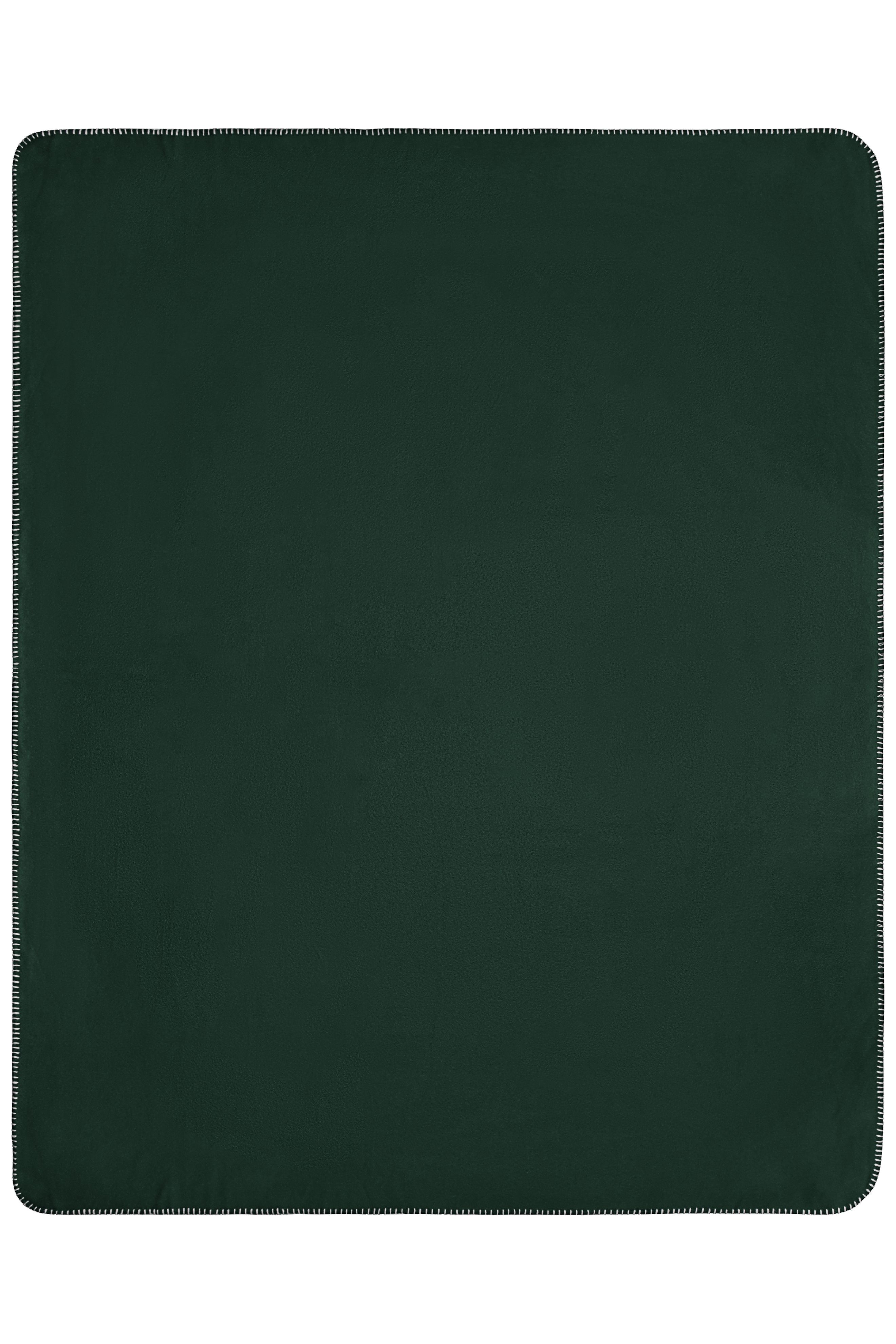 Unisex Fleece Blanket Darkgreen/naturalDaiber