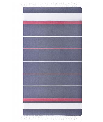 Unisex Beach Blanket Navy/red-white 10229