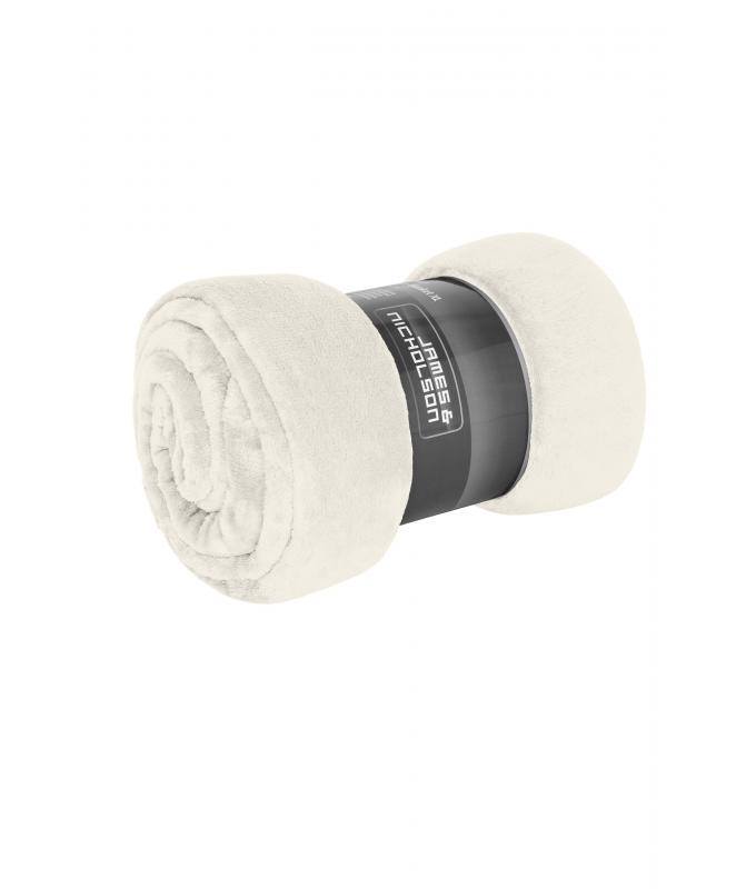 Unisexe Couverture en microfibre polaire XL GRS écru 11503