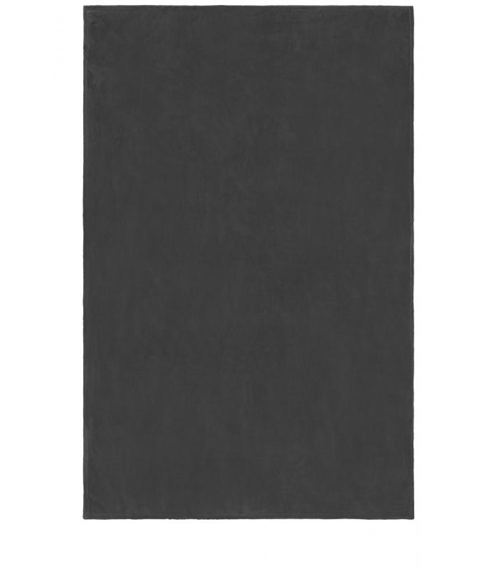 Unisex Microfibre Fleece Blanket XL GRS Donkergrijs 11503