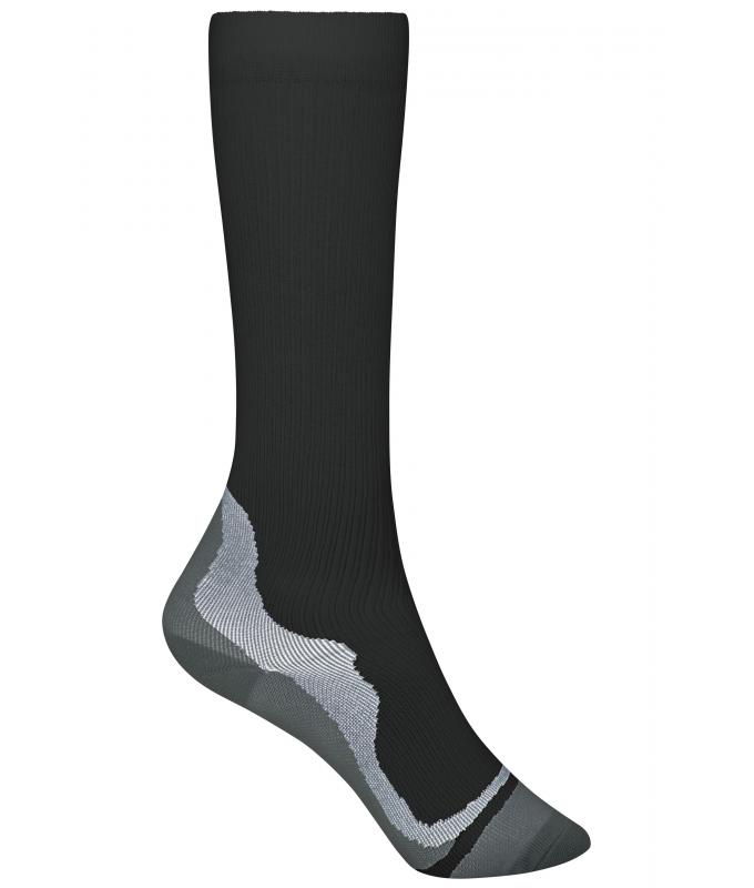 Unisexe Chaussettes de compression Noir 7353