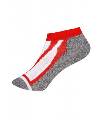 Unisexe Chaussettes sneakers sport Rouge 7354
