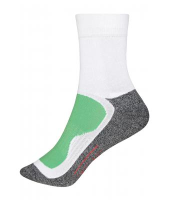 Unisexe Chaussettes sport Blanc/vert 7356