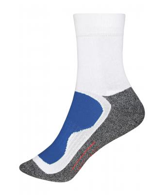 Unisexe Chaussettes sport Blanc/royal 7356