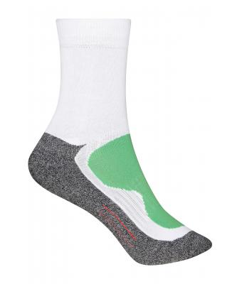 Unisex Sport Socks White/green 7356