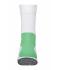 Unisex Sport Socks White/green 7356