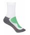 Unisex Sport Socks White/green 7356