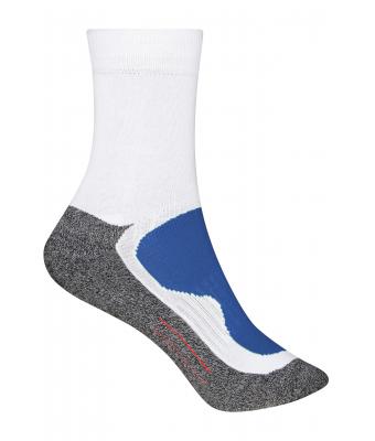 Unisex Sports Socks Wit/royal 7356