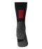Unisexe Chaussettes de travail chaudes Noir/rouge 8668