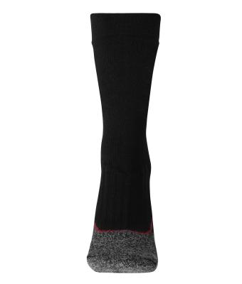 Unisexe Chaussettes de travail chaudes Noir/rouge 8668