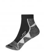 Unisexe Chaussettes de sport courtes Noir/blanc 8669