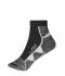 Unisexe Chaussettes de sport courtes Noir/blanc 8669