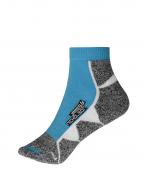 Unisexe Chaussettes de sport courtes Bleu-vif/blanc 8669
