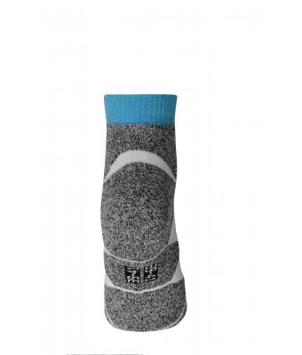 Unisex Sport Sneaker Socks Bright-blue/white 8669
