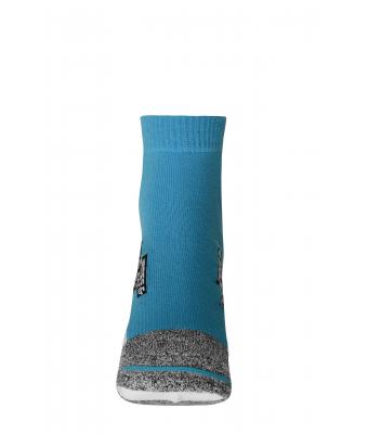 Unisex Sport Sneaker Socks Bright-blue/white 8669