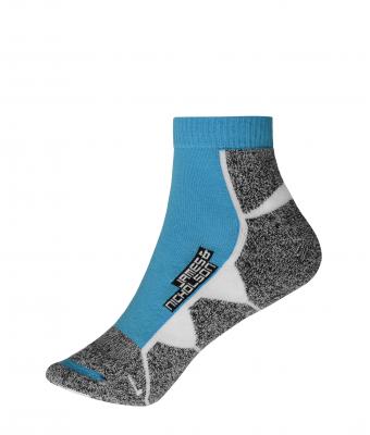 Unisex Sport Sneaker Socks Bright-blue/white 8669