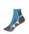 Unisex Sport Sneaker Socks Bright-blue/white 8669