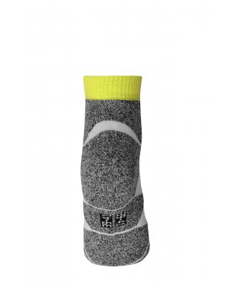 Unisex Sport Sneaker Socks Felgeel/wit 8669