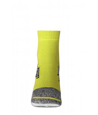 Unisex Sport Sneaker Socks Felgeel/wit 8669