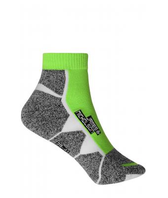 Unisex Sport Sneaker Socks Felgroen/wit 8669