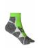 Unisex Sport Sneaker Socks Felgroen/wit 8669