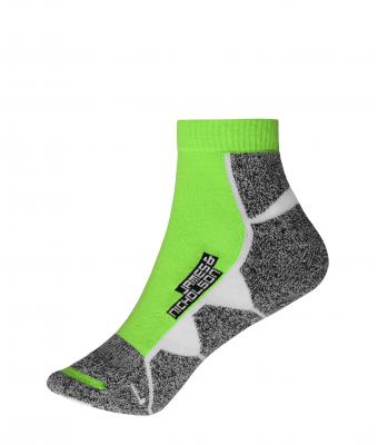 Unisex Sport Sneaker Socks Felgroen/wit 8669