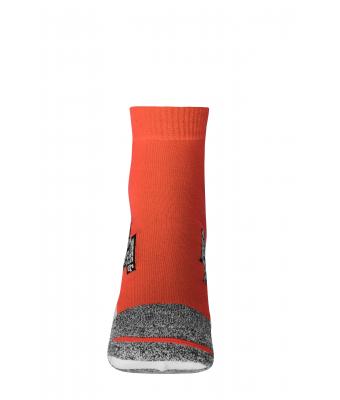 Unisex Sport Sneaker Socks Bright-orange/white 8669