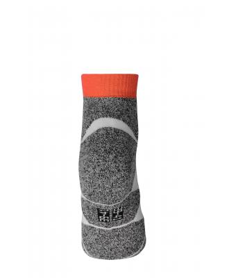 Unisex Sport Sneaker Socks Bright-orange/white 8669