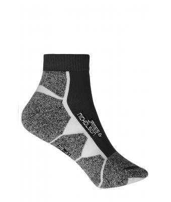Unisex Sport Sneaker Socks Black/white 8669