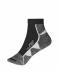 Unisex Sport Sneaker Socks Black/white 8669