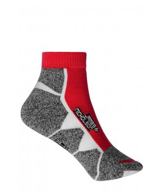 Unisex Sport Sneaker Socks Red/white 8669