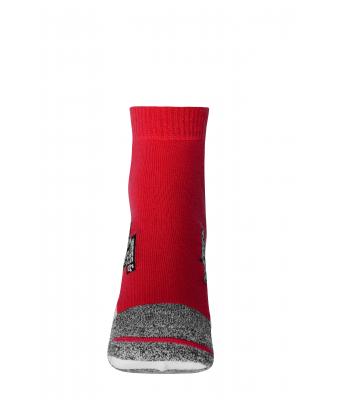 Unisex Sport Sneaker Socks Red/white 8669