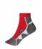 Unisex Sport Sneaker Socks Red/white 8669