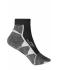 Unisex Sport Sneaker Socks Zwart/wit 8669