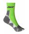 Unisexe Chaussettes de sport Vert-vif/blanc 8670