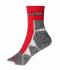 Unisexe Chaussettes de sport Rouge/blanc 8670