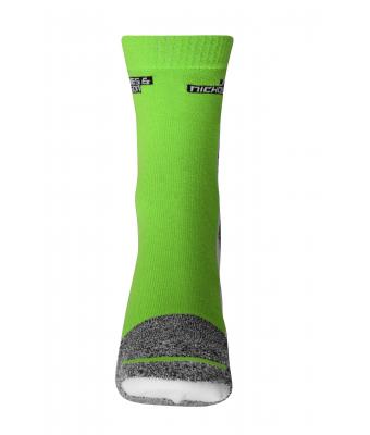 Unisex Sport Socks Bright-green/white 8670