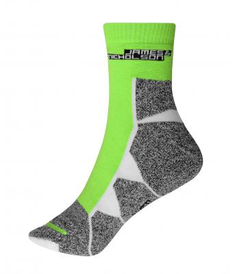 Unisex Sport Socks Bright-green/white 8670