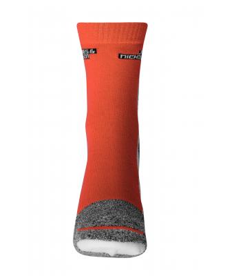 Unisex Sport Socks Bright-orange/white 8670