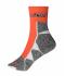 Unisex Sport Socks Bright-orange/white 8670